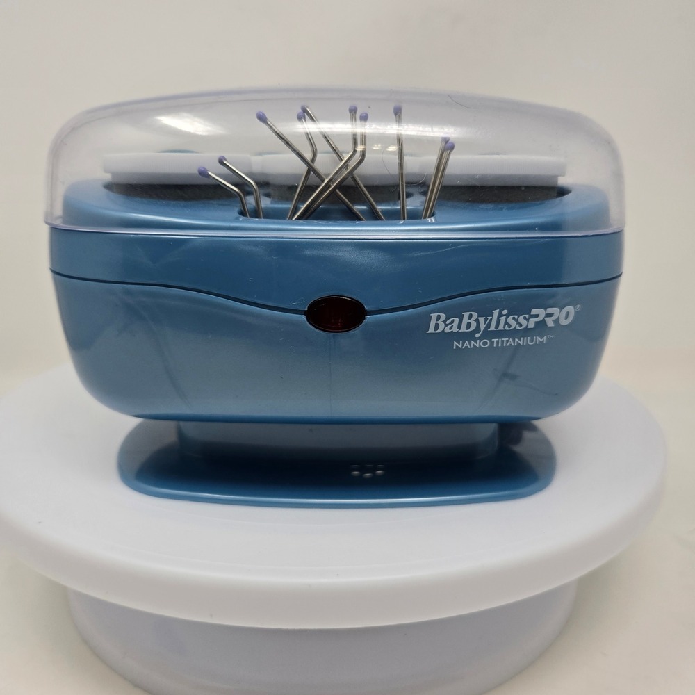 BaBylissPRO Nano Titanium 5 Roller Hairsetter Blue BABNHTS7 Travel Dual Voltage